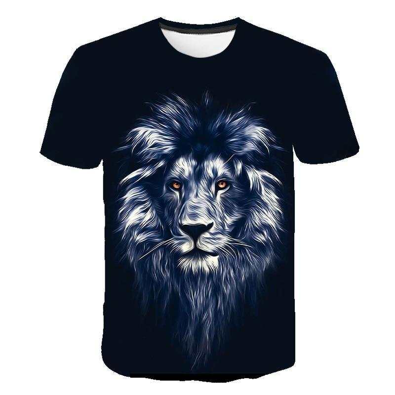 3D Printed T-Shirt Fashion Lion Animal Lover Unisex Man & Woman Casual