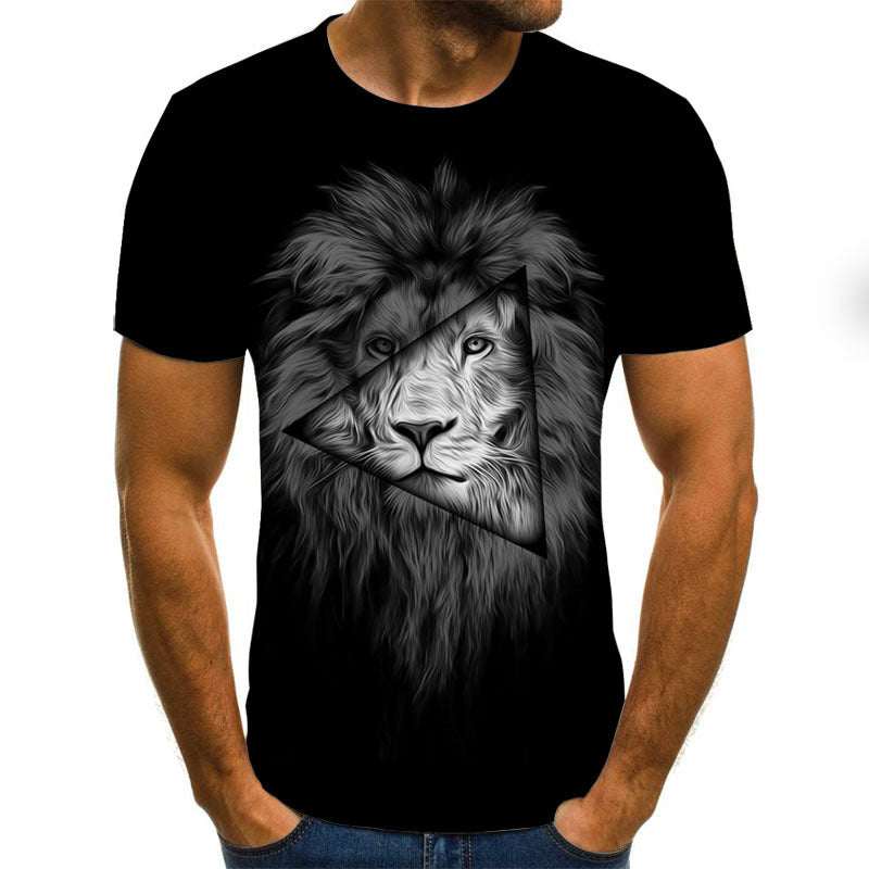 3D Printed T-Shirt Fashion Lion Animal Lover Unisex Man & Woman Casual