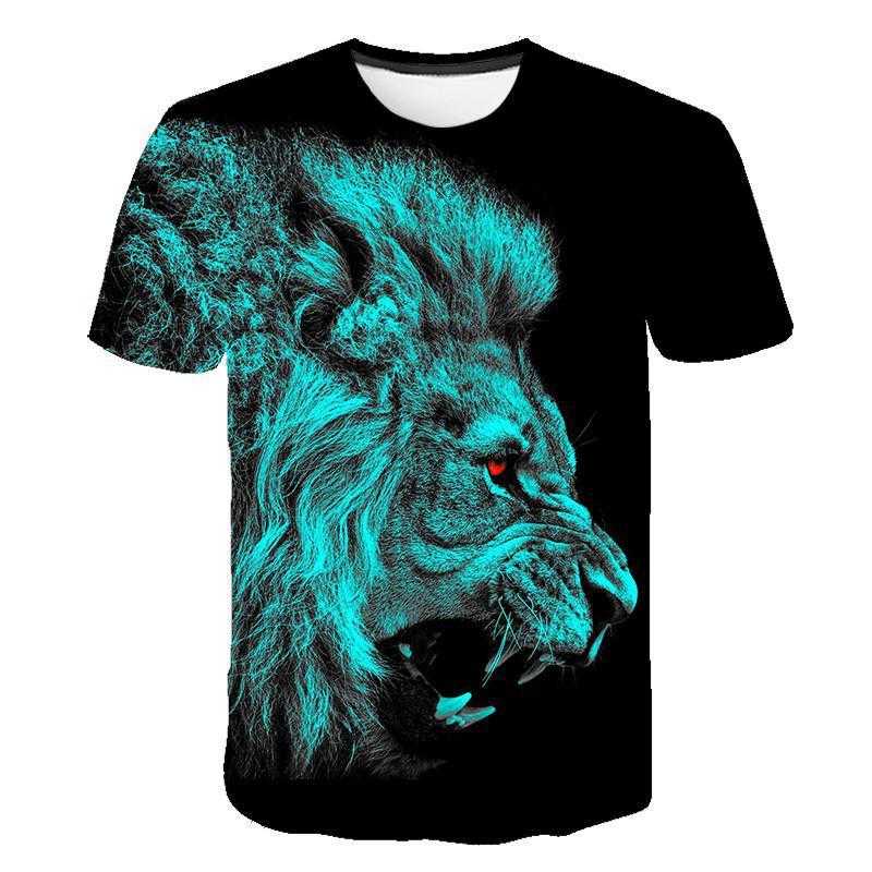 3D Printed T-Shirt Fashion Lion Animal Lover Unisex Man & Woman Casual