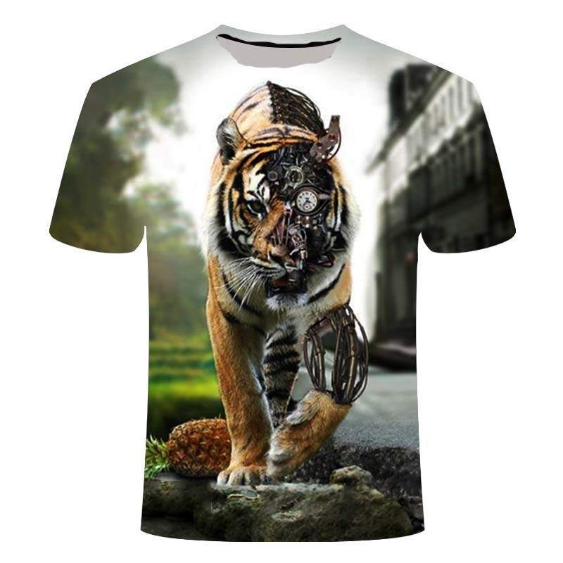 3d Printed T-shirt Lion Anime design Unisex Man and Woman