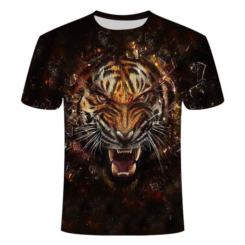 3d Printed T-shirt Lion Anime design Unisex Man and Woman