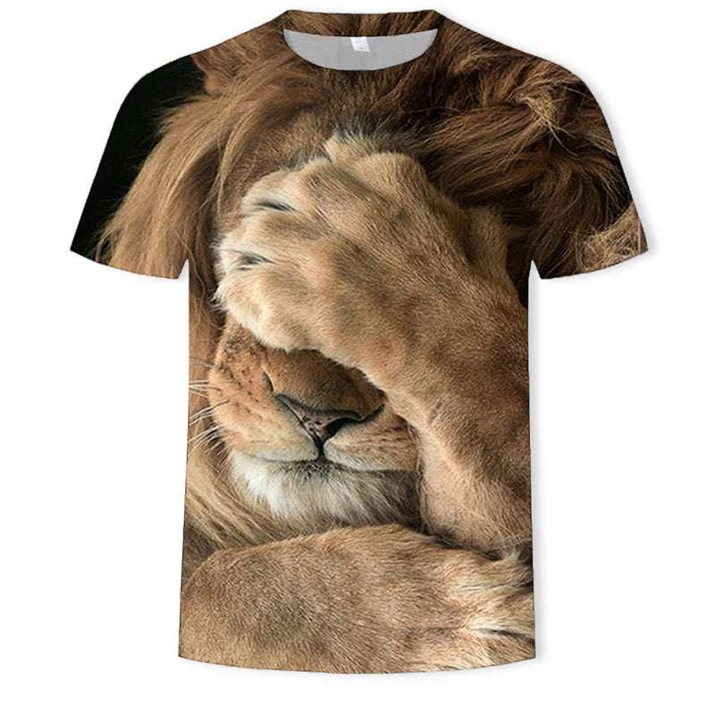 3d Printed T-shirt Lion Anime design Unisex Man and Woman