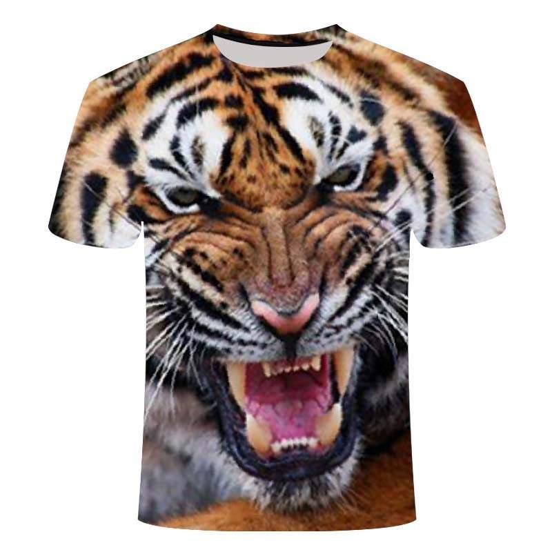 3d Printed T-shirt Lion Anime design Unisex Man and Woman