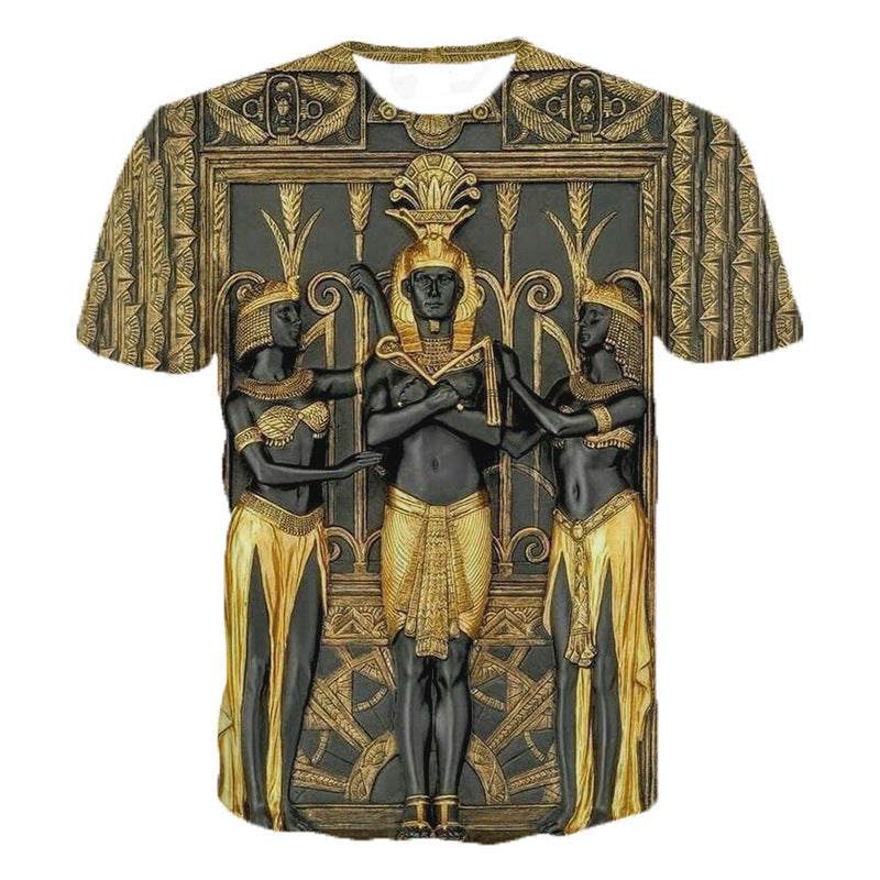 3D Printed T-Shirt Ancient Egyptian Anubis Deity Unisex Man and Woman.