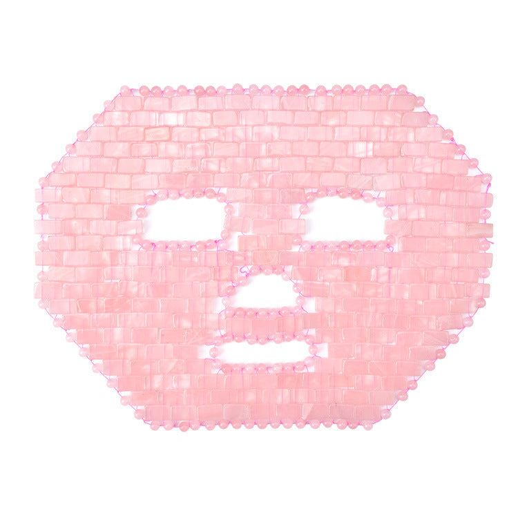 Rose Quartz Jade Mask Face for Headache Stress Relief Relax Skin Care