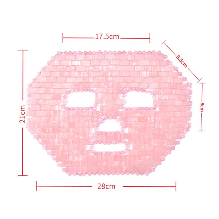 Rose Quartz Jade Mask Face for Headache Stress Relief Relax Skin Care