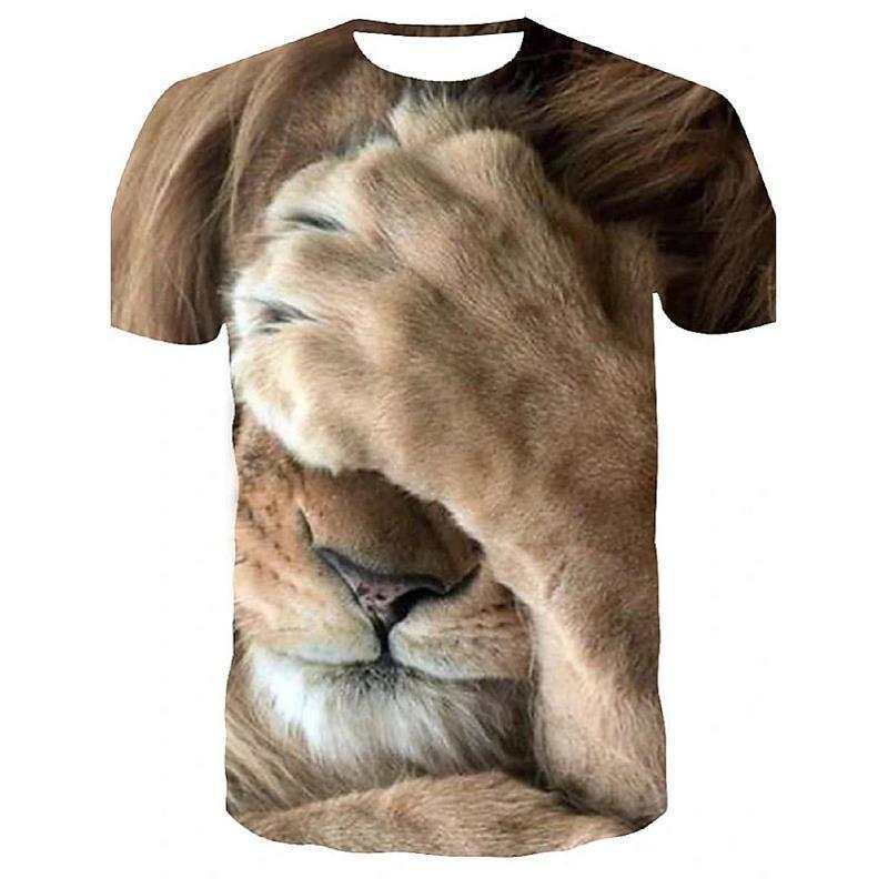 3D Printed T-Shirt New Animal Contemporary Wildlife Unisex Man & Woman