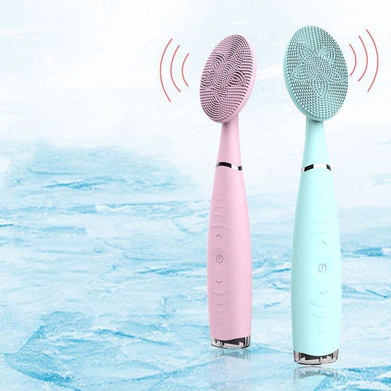 Electronic Facial Brush Deep Cleanse Skin Gentle Exfoliating SiliconeElectronic Facial Brush Deep Cleanse Skin Gentle Exfoliating Silicone 