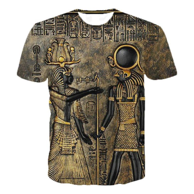 3D Printed T-Shirt Ancient Egyptian Anubis Deity Unisex Man and Woman.