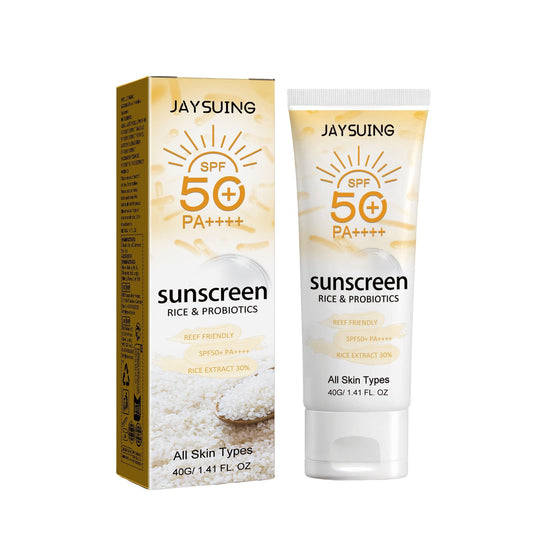 Natural Sunscreen Cream Organic Probiotic Rice Protection Face Body  