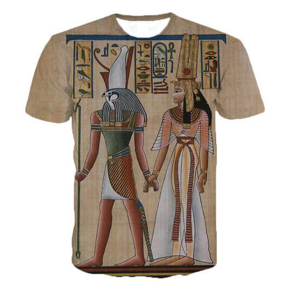 3D Printed T-Shirt Ancient Egyptian Anubis Deity Unisex Man and Woman.