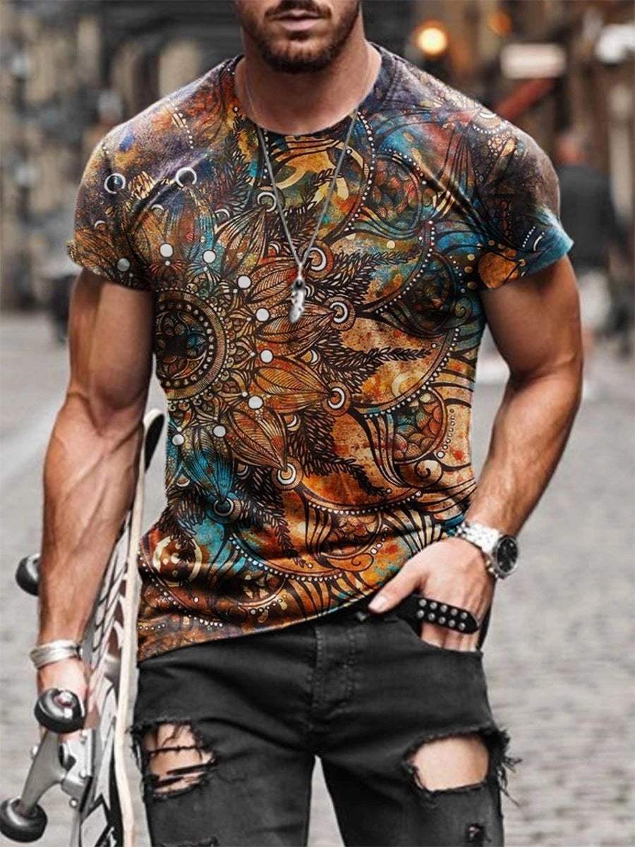 3D Printed T-Shirt Graphic Digital Unisex Man Woman Casual Fit Design
