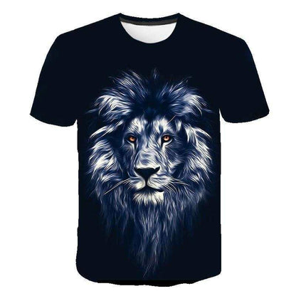 3D Printed T-Shirt Fashion Lion Animal Lover Unisex Man & Woman Casual