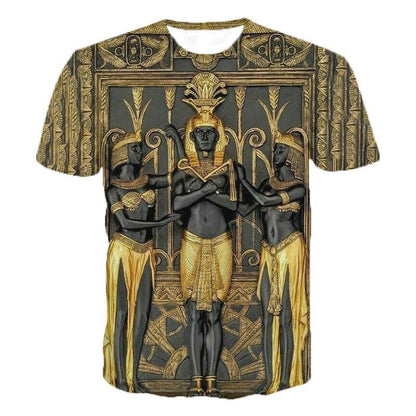 3D Printed T-Shirt Ancient Egyptian Anubis Deity Unisex Man and Woman.