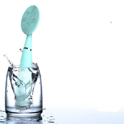 Electronic Facial Brush Deep Cleanse Skin Gentle Exfoliating SiliconeElectronic Facial Brush Deep Cleanse Skin Gentle Exfoliating Silicone 