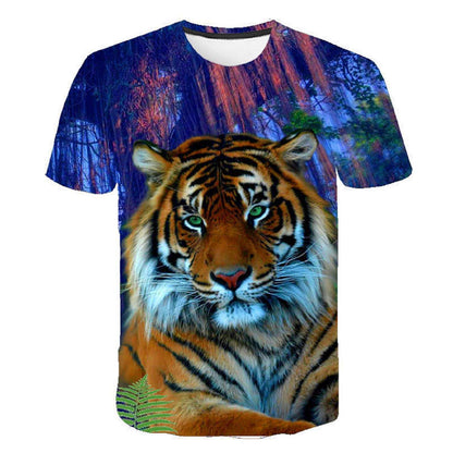 3D Printed T-Shirt New Animal Contemporary Wildlife Unisex Man & Woman