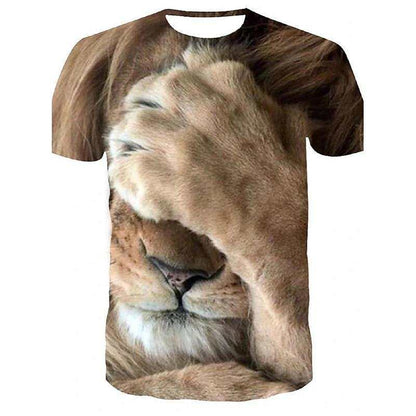3D Printed T-Shirt New Animal Contemporary Wildlife Unisex Man & Woman